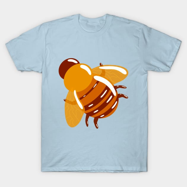 Shiny Honeybee T-Shirt by Unbrokeann